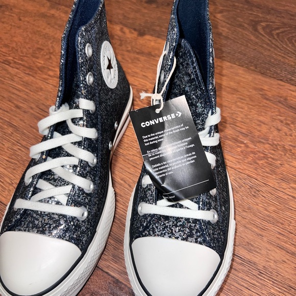 Converse Black and White Speckled High-Tops - Picture 7 of 7